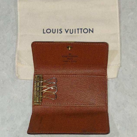 EUC LOUIS VUITTON 4 KEYHOLDER POUCH / WALLET WITH DUST BAG DATE CODE FL0095 - Picture 4 of 9